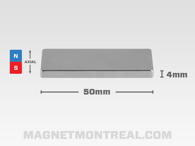 Rectangle Plate Neodymium Magnet 5cm long